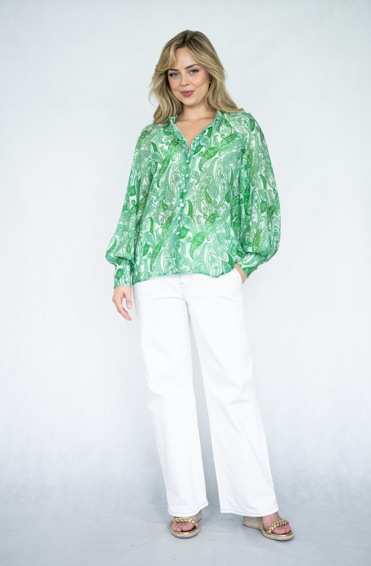 Delray Blouse |  Green