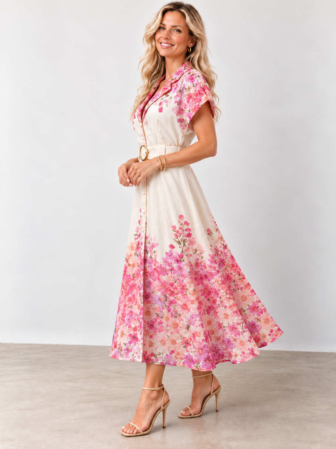 Willow Dress | Pink Floral