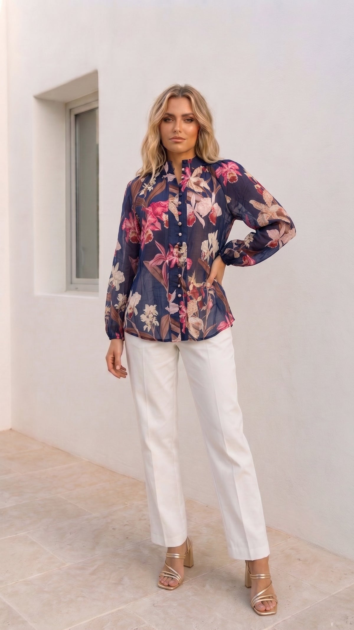 Lily Blouse | Navy