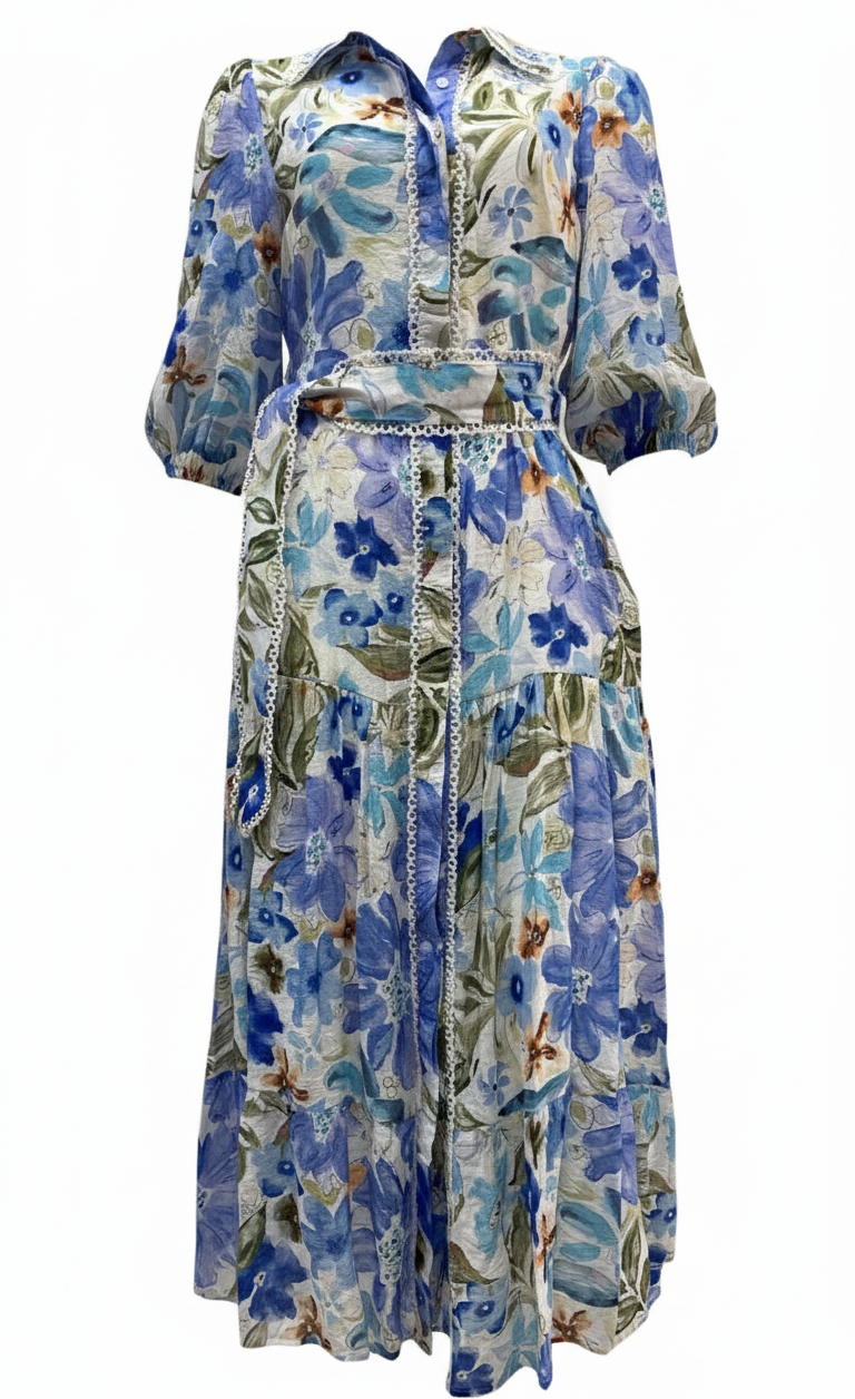 Marta Dress  | Blue