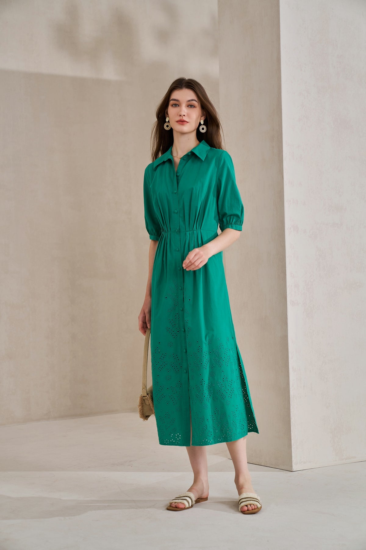 GDS Raven Tencel Long Dress | Sea Green DRESSES 10 12 14 16 8 GDS GREEN L M S XL XS