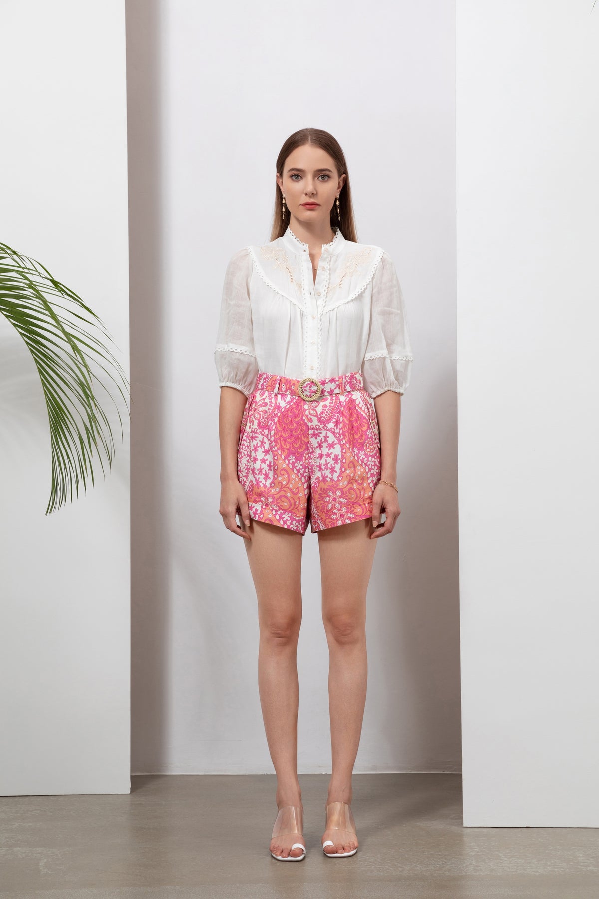 GDS Clarisse Shorts | Aurora Pink DRESSES BRUNCH CASUAL Catch GDS HOLIDAY L M PINK S SALE shorts SPRING-SUMMER XL XS